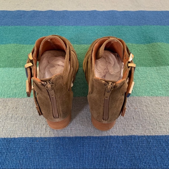 Jeffrey Campbell taupe suede nuestra booties - Picture 6 of 8